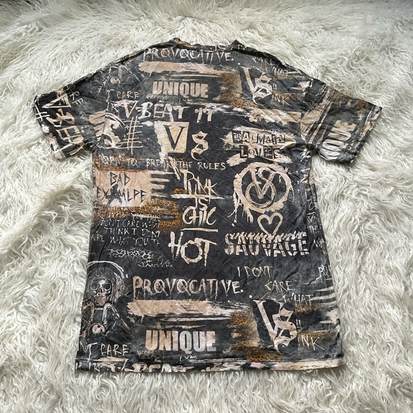 NWOT VS x BALMAIN Limited Edition Colab Oversized Dress Tee - Picture 5 of 8